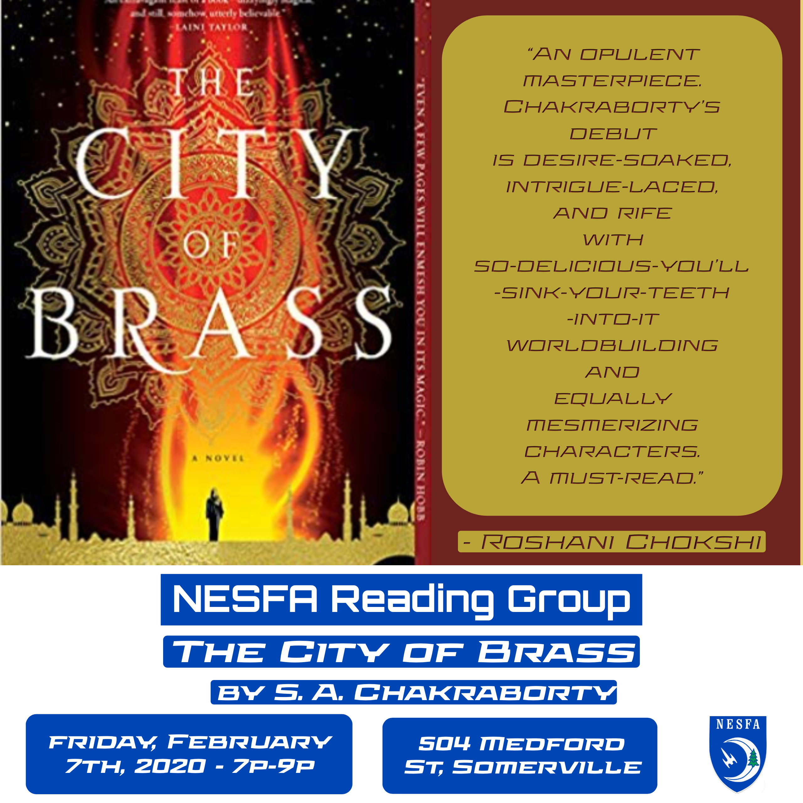 The City of Brass by S. A. Chakraborty – February Book Discussion