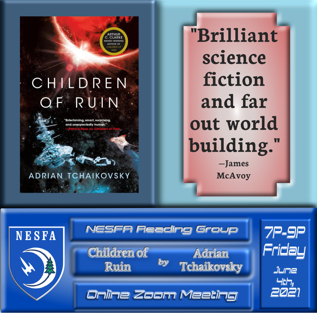 Children of Ruin by Adrian Tchaikovsky – June Book Discussion