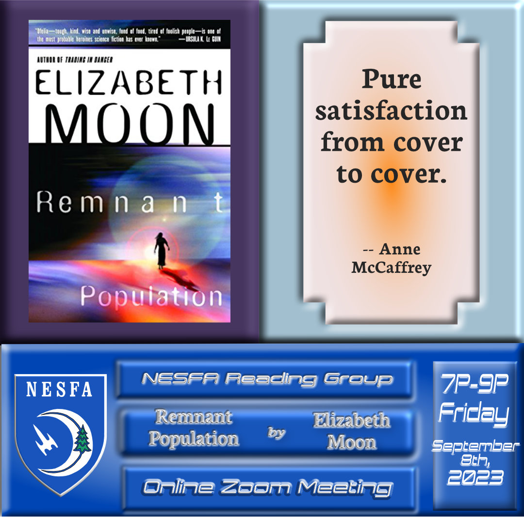 NESFA Reading Group – September Book Discussion – Remnant Population by Elizabeth Moon